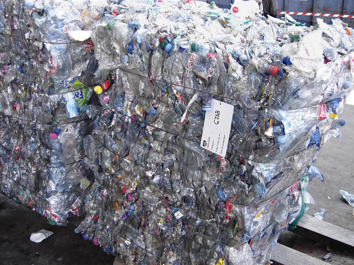 Bouteilles en plastiques prêtes pour le recyclage