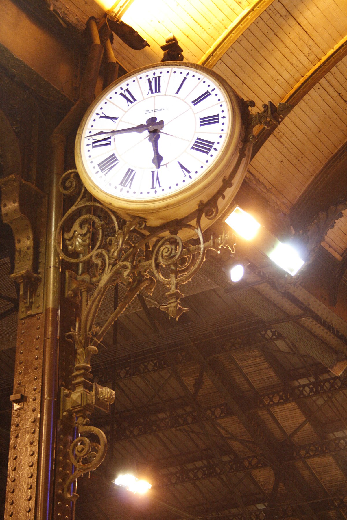 Détail de l'intérieur de la gare de Lyon