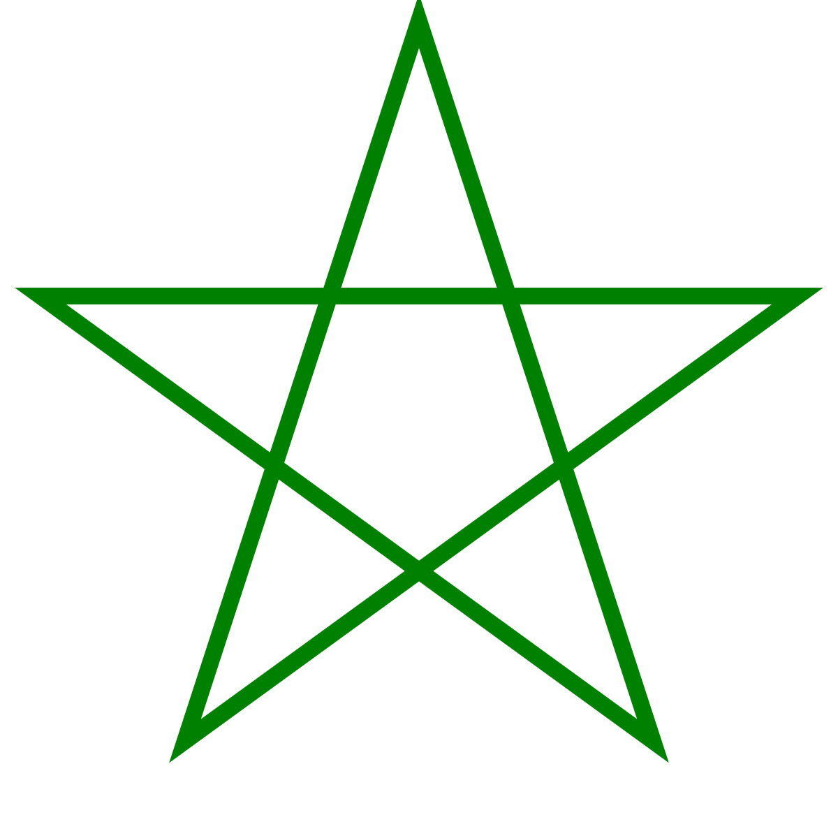 Pentagram green.svg