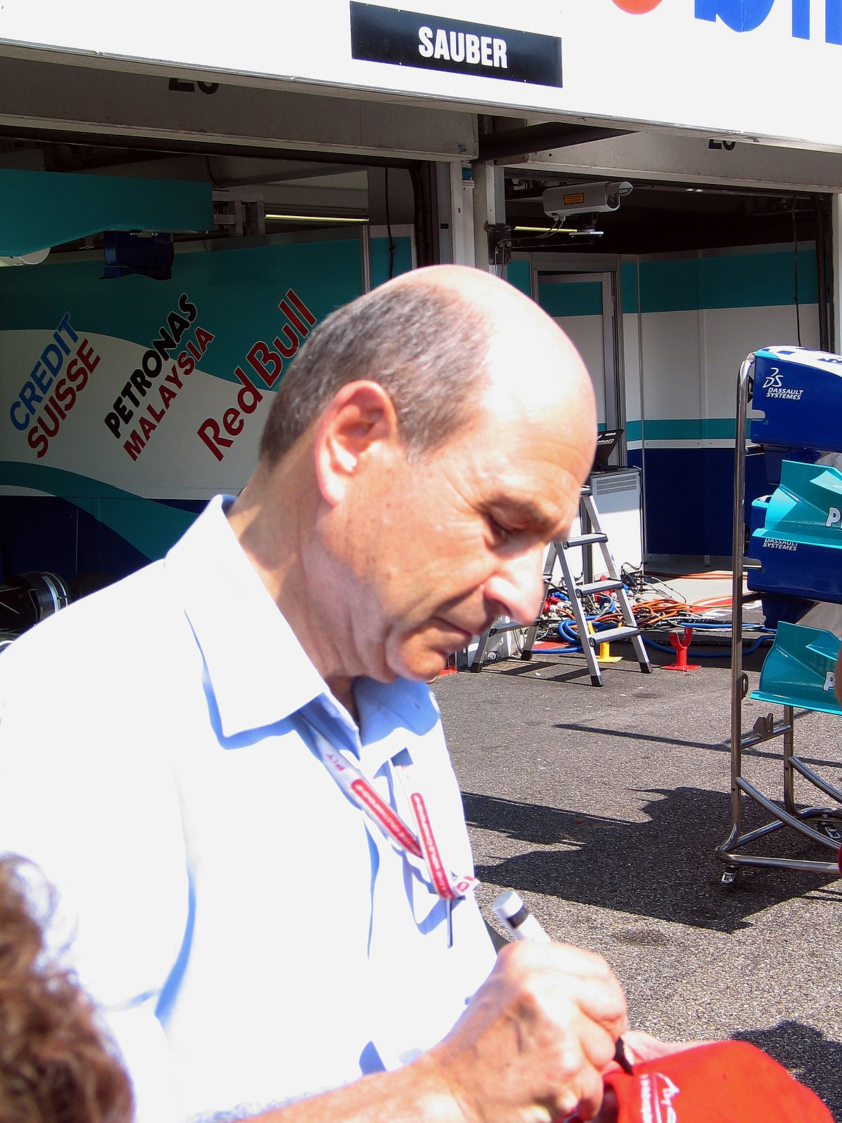 Peter Sauber au GP d'Hockenheim 2004