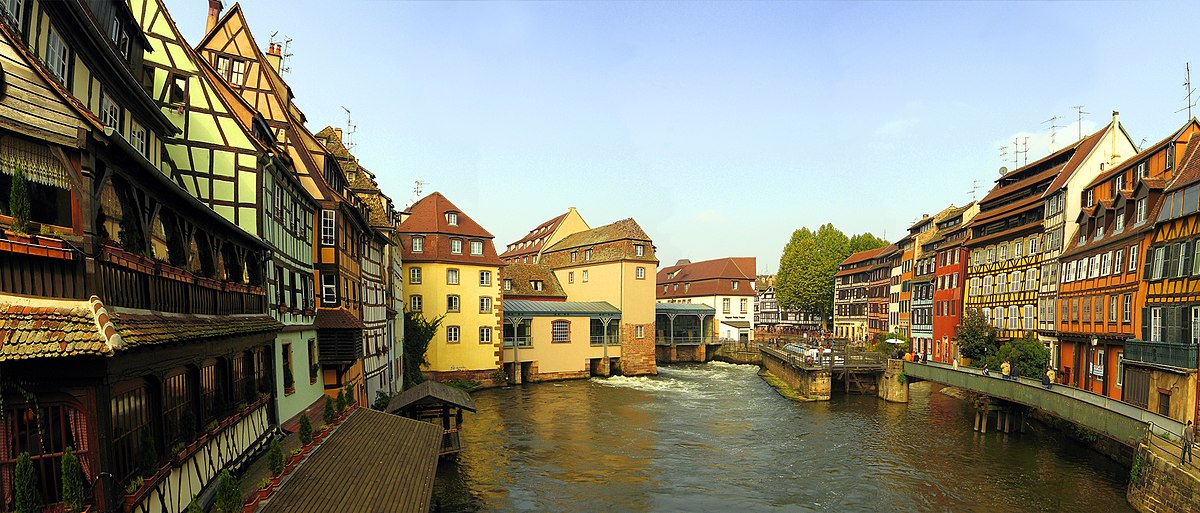 L'Ill et le quartier de la Petite France à Strasbourg.