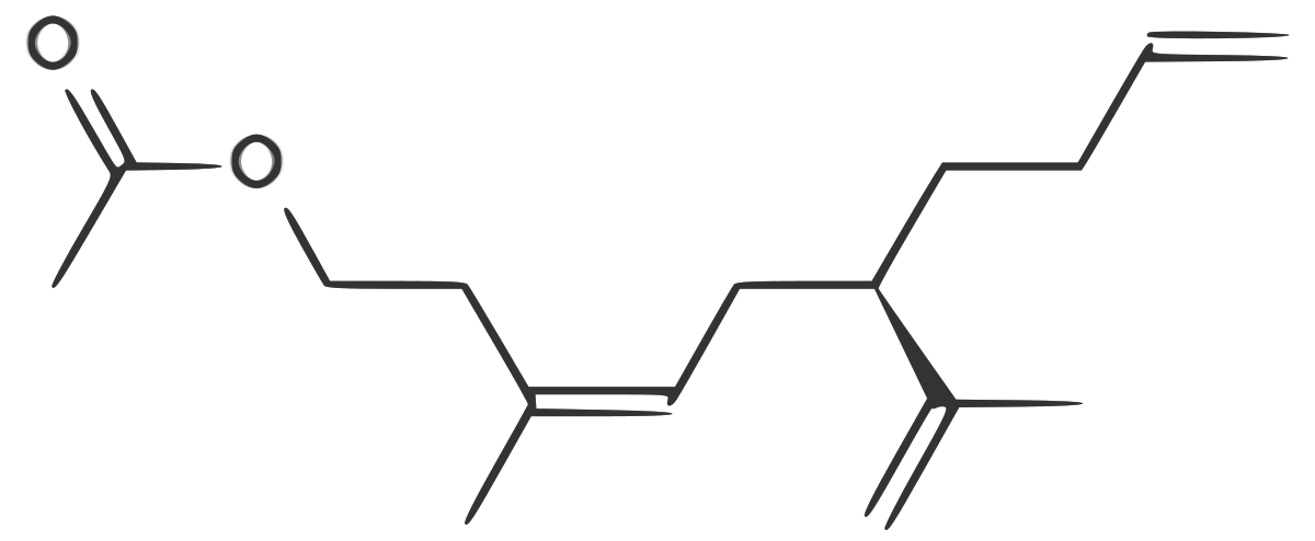 (3Z, 6R)-3-methyl-6-(prop-1-en-2-yl)deca-3,9-dien-1-yl acetate