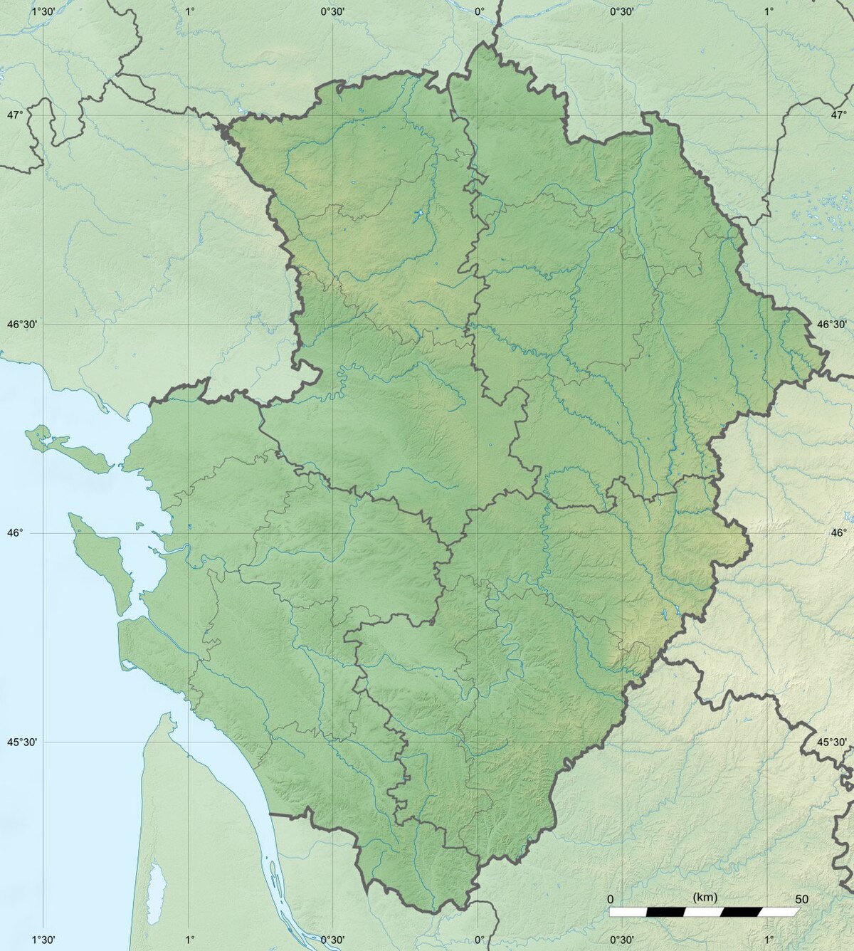 Géographie de la région Poitou-Charentes