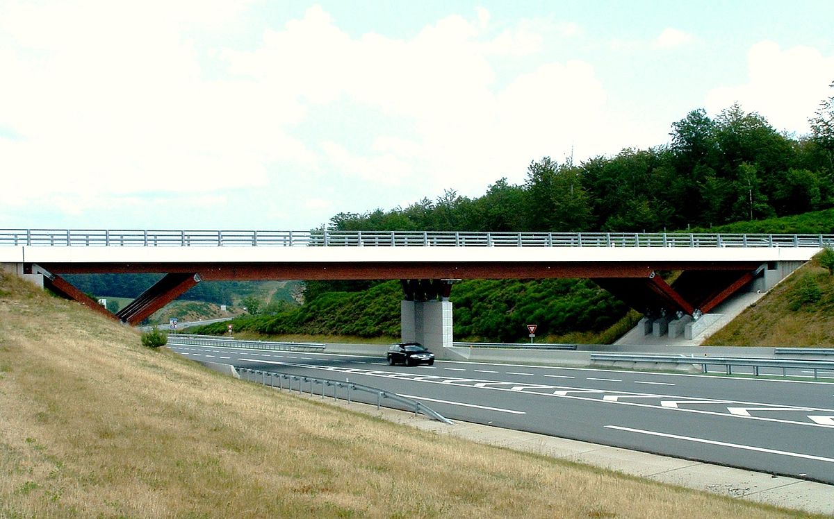 Pont d'accès à l'aire de Chavanon - Ensemble.JPG