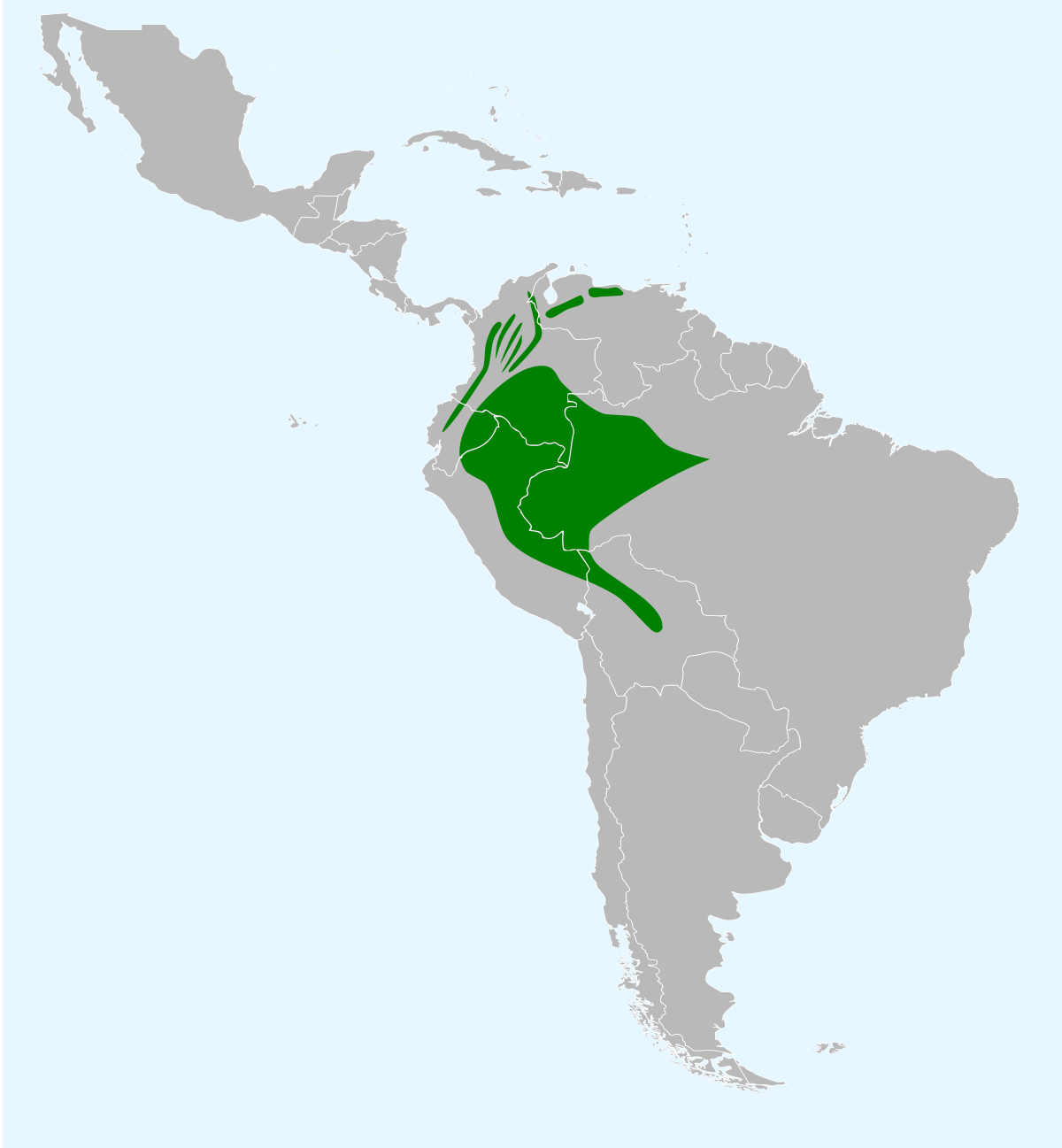 Répartition du Cassique roussâtre