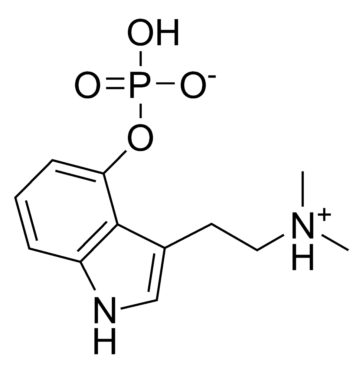 Structure de la psilocybine