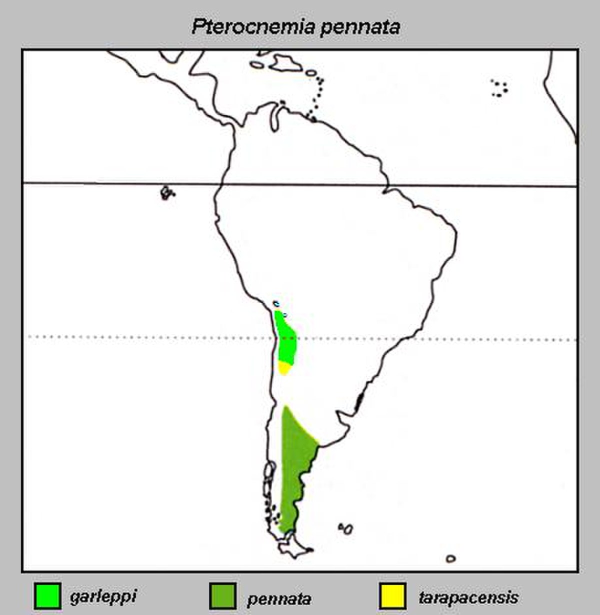 répartition des sous-espèces