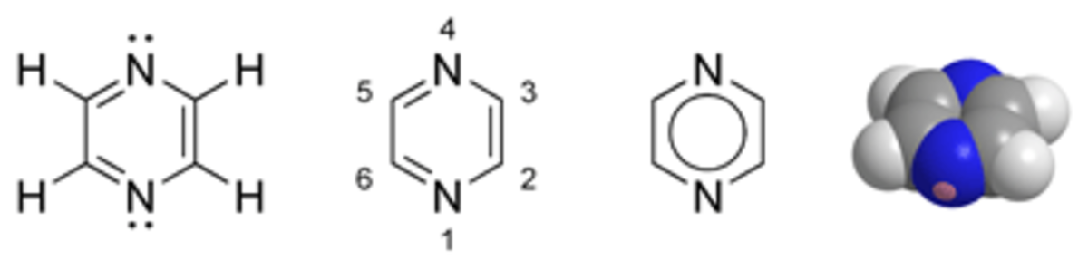 Structure de la pyrazine
