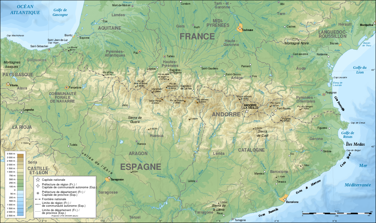 Pyrenees topographic map-fr.svg