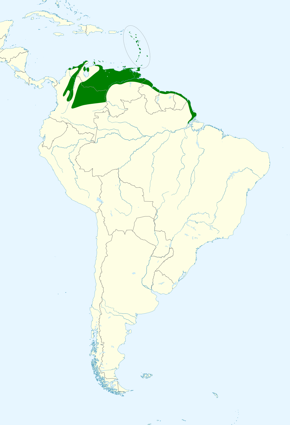 Répartition du Quiscale merle