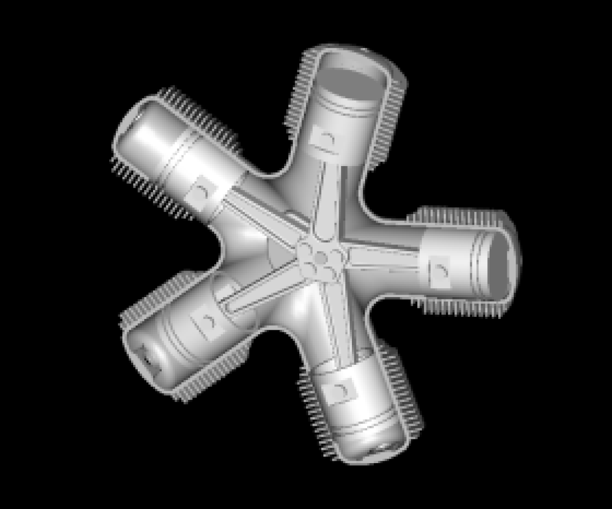 Moteur en étoile