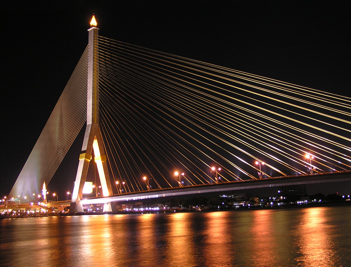 Rama VIII Bridge at night.jpg