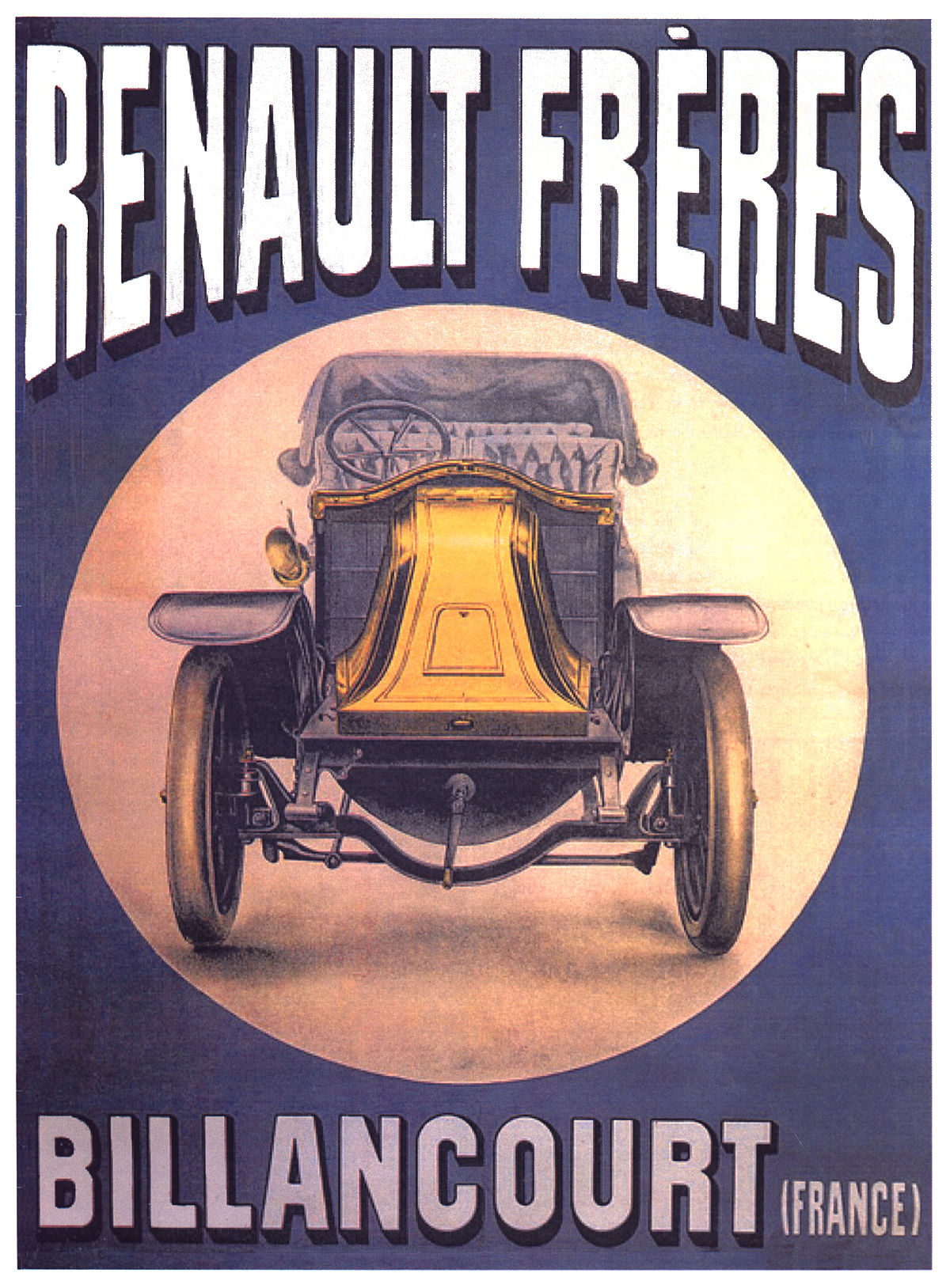 Publicité voitures Renault Frères