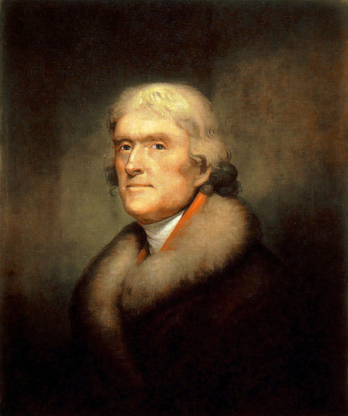 Portrait de Jefferson, peint par Rembrandt Peale, 1805