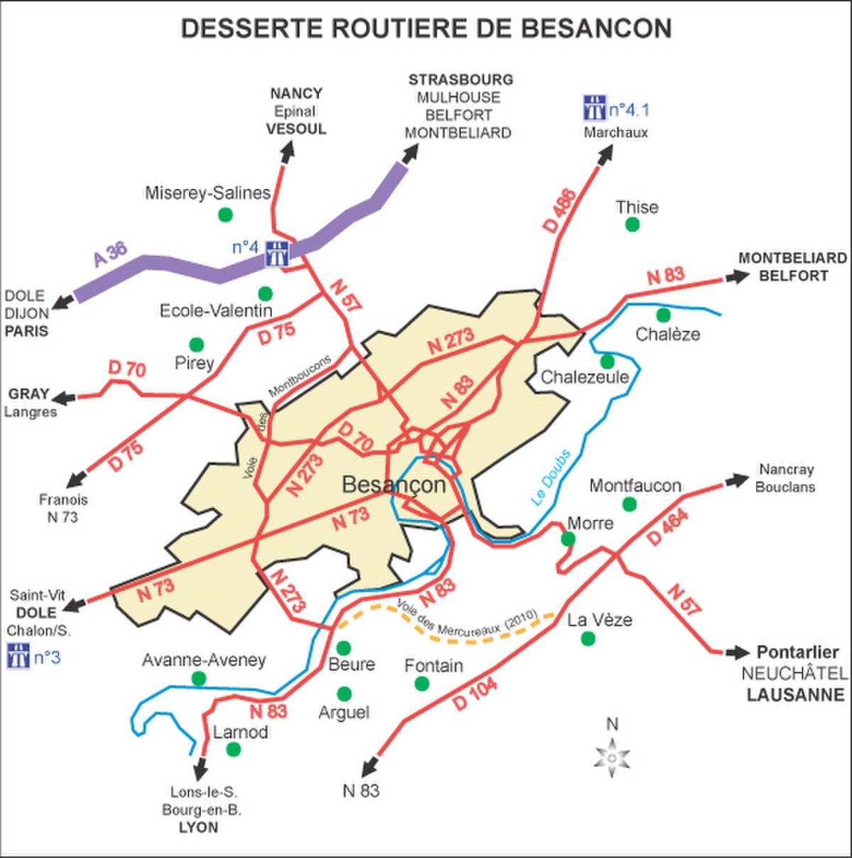 Transport à Besançon