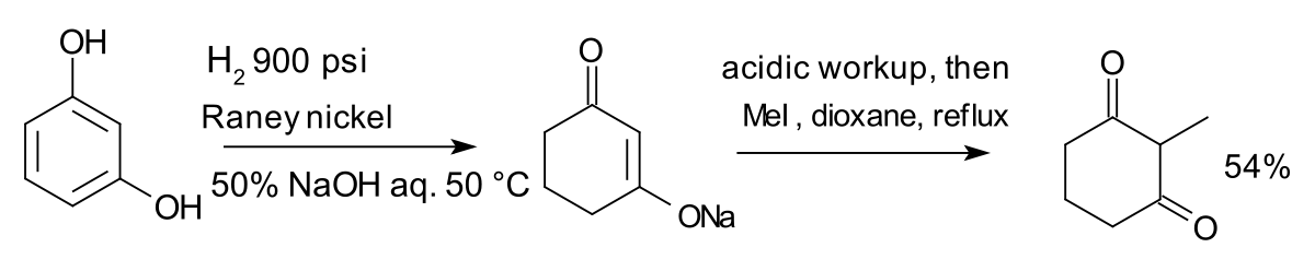 Hydrogénation de résorcinol