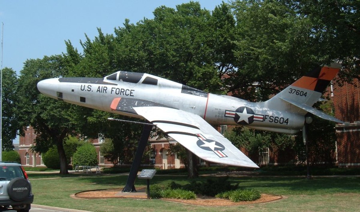 Un RF-84F Thunderflash de l'USAF