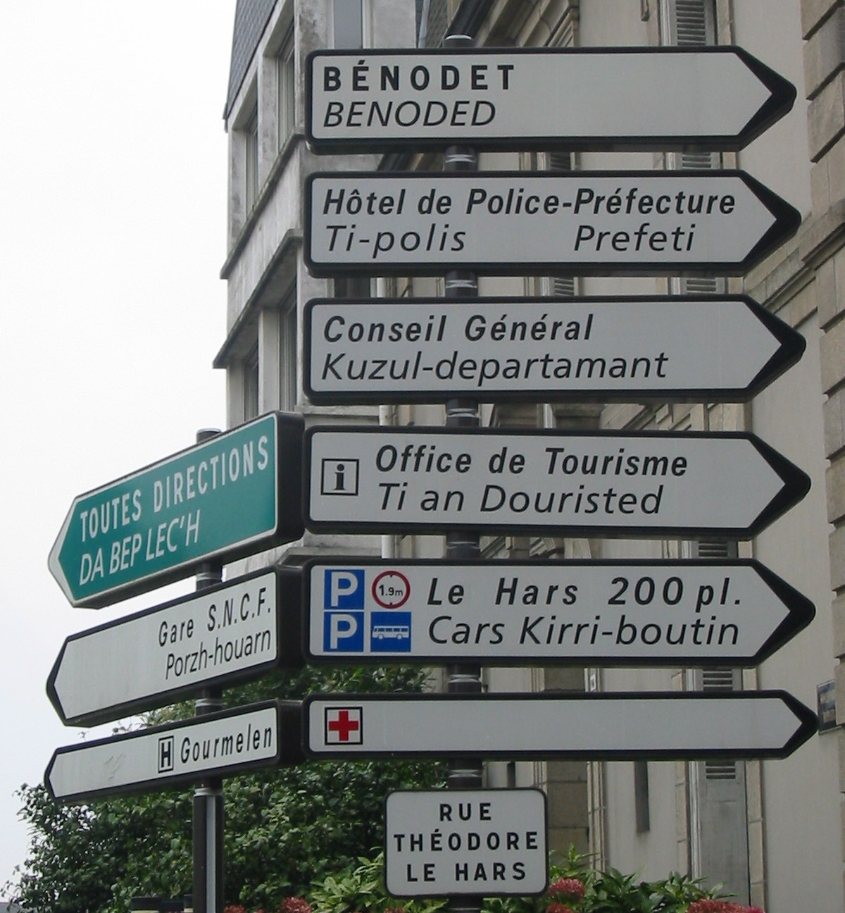 Signalisation routière bilingue en France