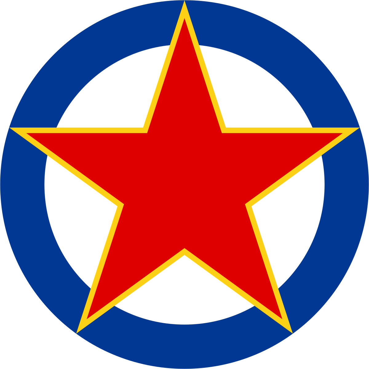Roundel of SFR Yugoslavia Air Force.svg