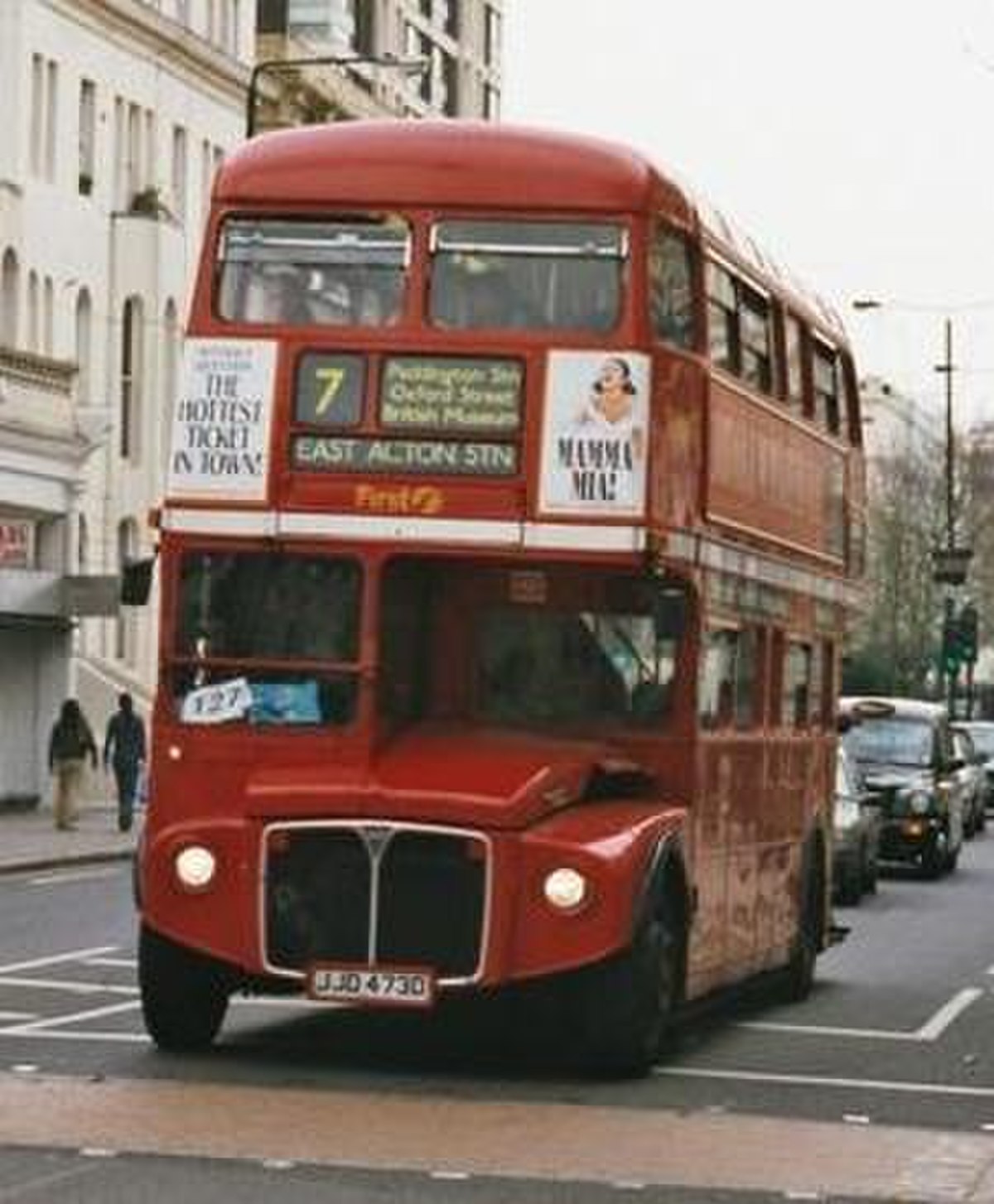Bus à impériale à Londres
