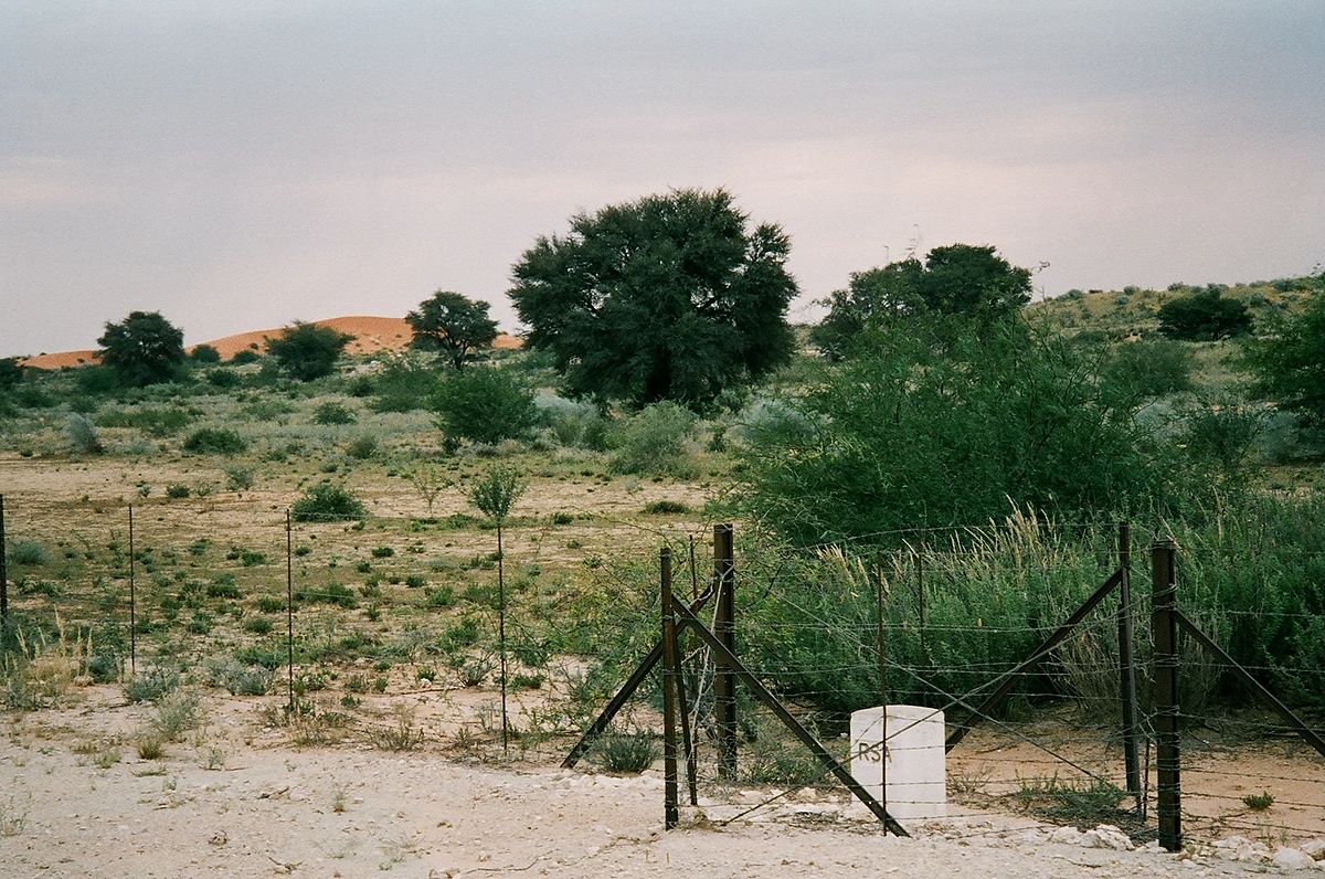Frontière entre l'Afrique du Sud et le Botswana
