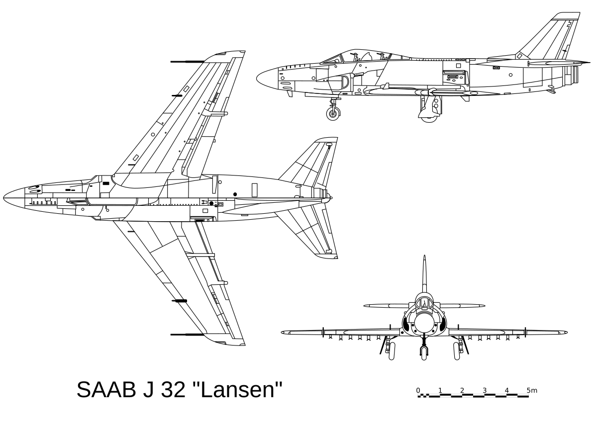 SAAB J 32 Lansen - 3D drawing.svg
