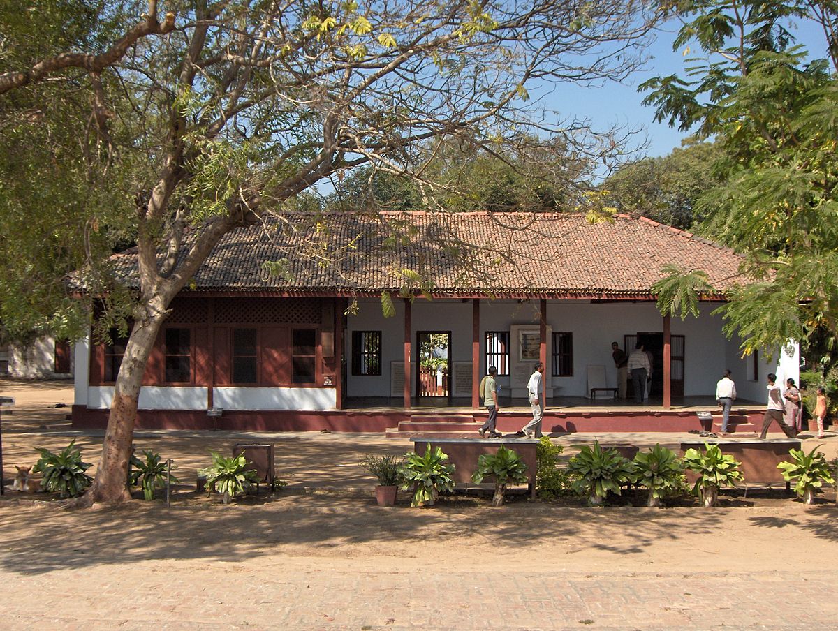 The Sabarmati Ashram, established by Mahatma Gandhi