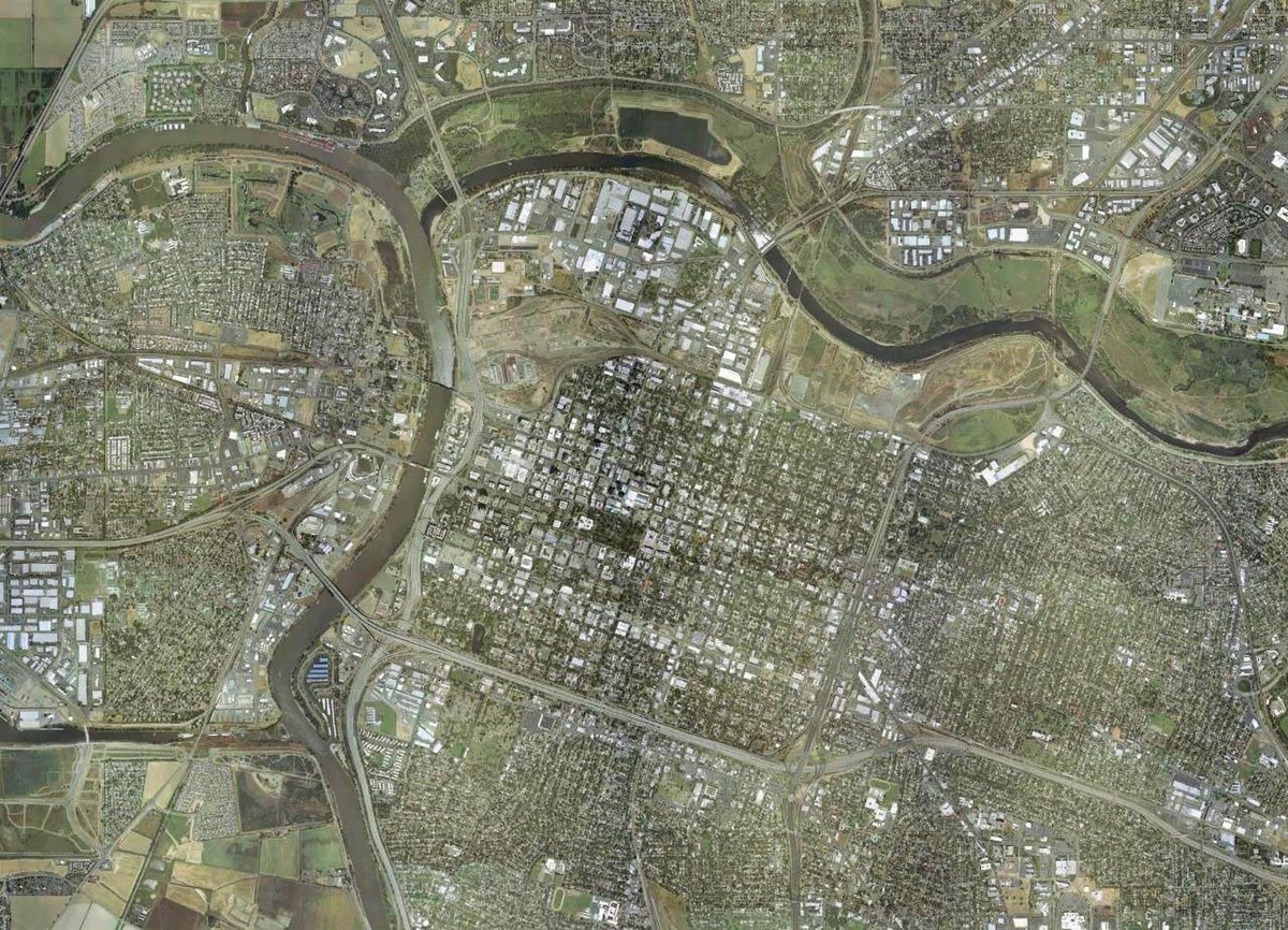 Photo satellite de Sacramento
