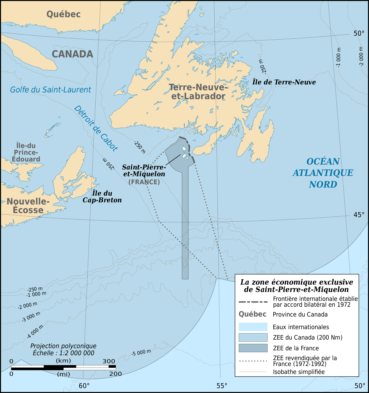 Frontière entre le Canada et la France