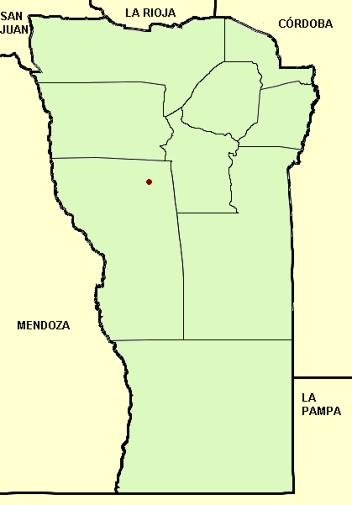 San Luis province (Argentina), departments and capital.png