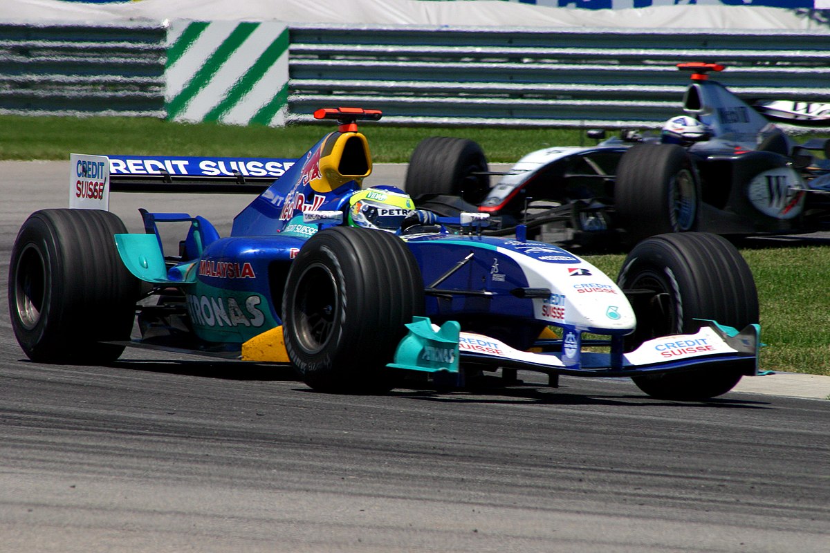 Sur la Sauber-Petronas au GP des Etats-Unis 2004.