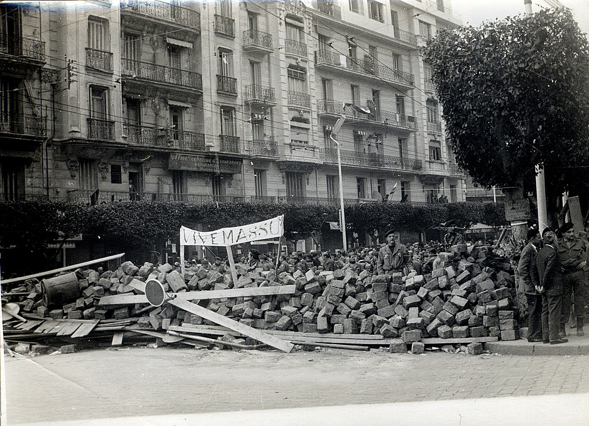 Semaine des barricades à Alger en 1960