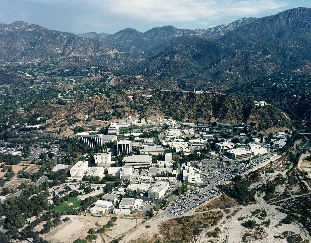 Vue aérienne du site du JPL en Californie