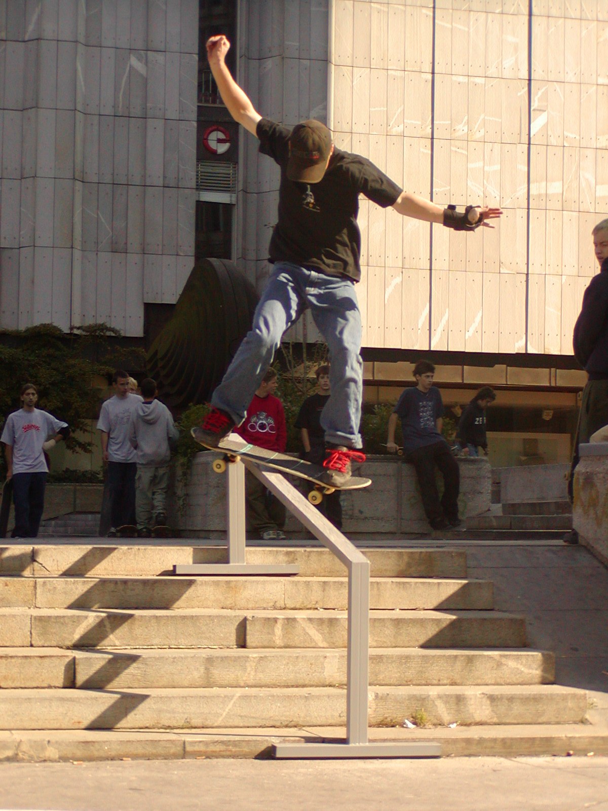 Frontside lipslide.