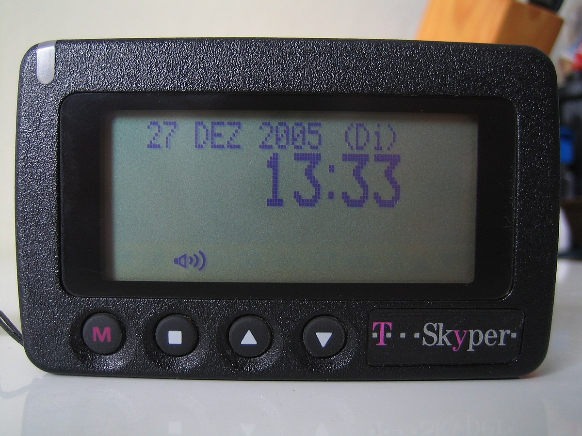 Un pager du réseau allemand Skyper.