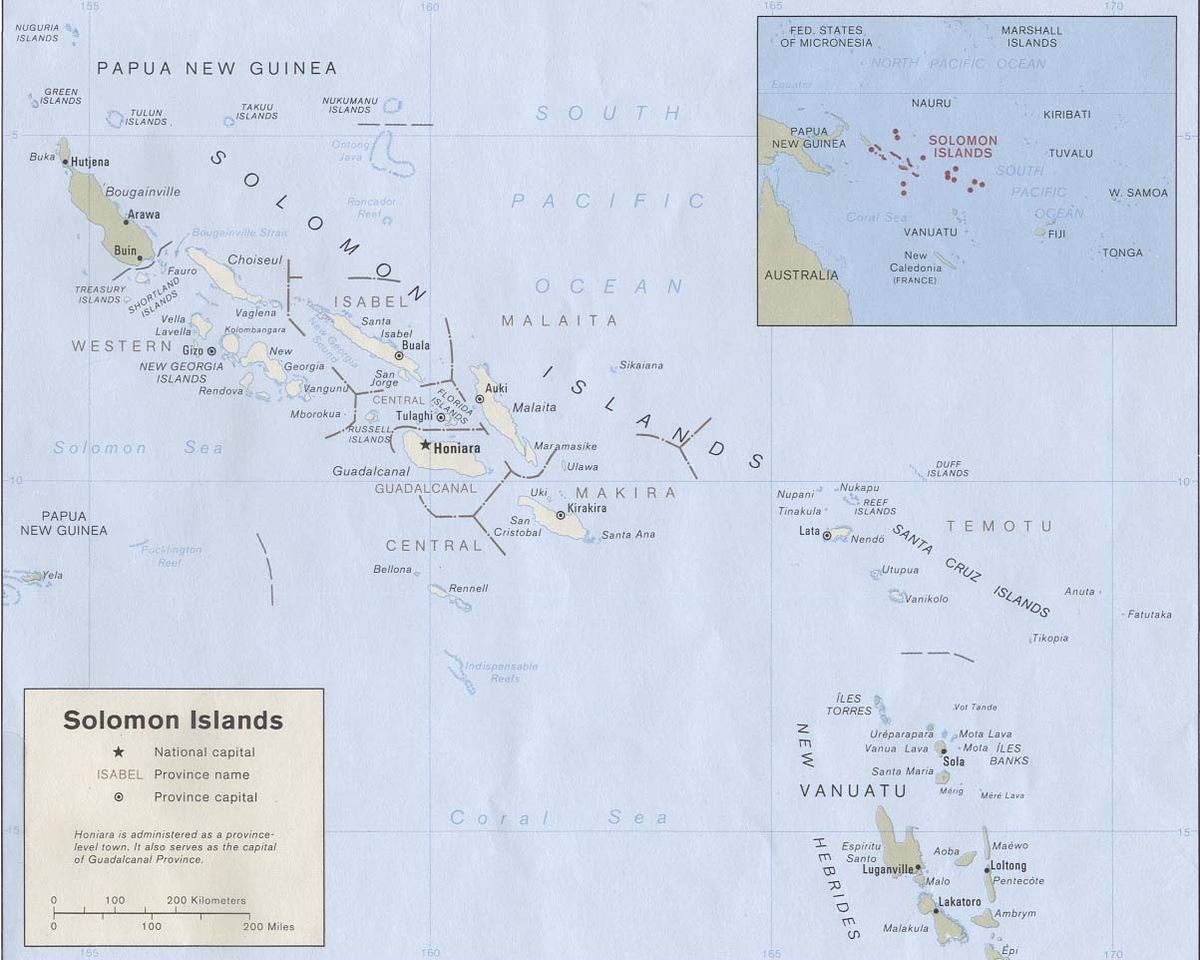Liste des îles des îles Salomon