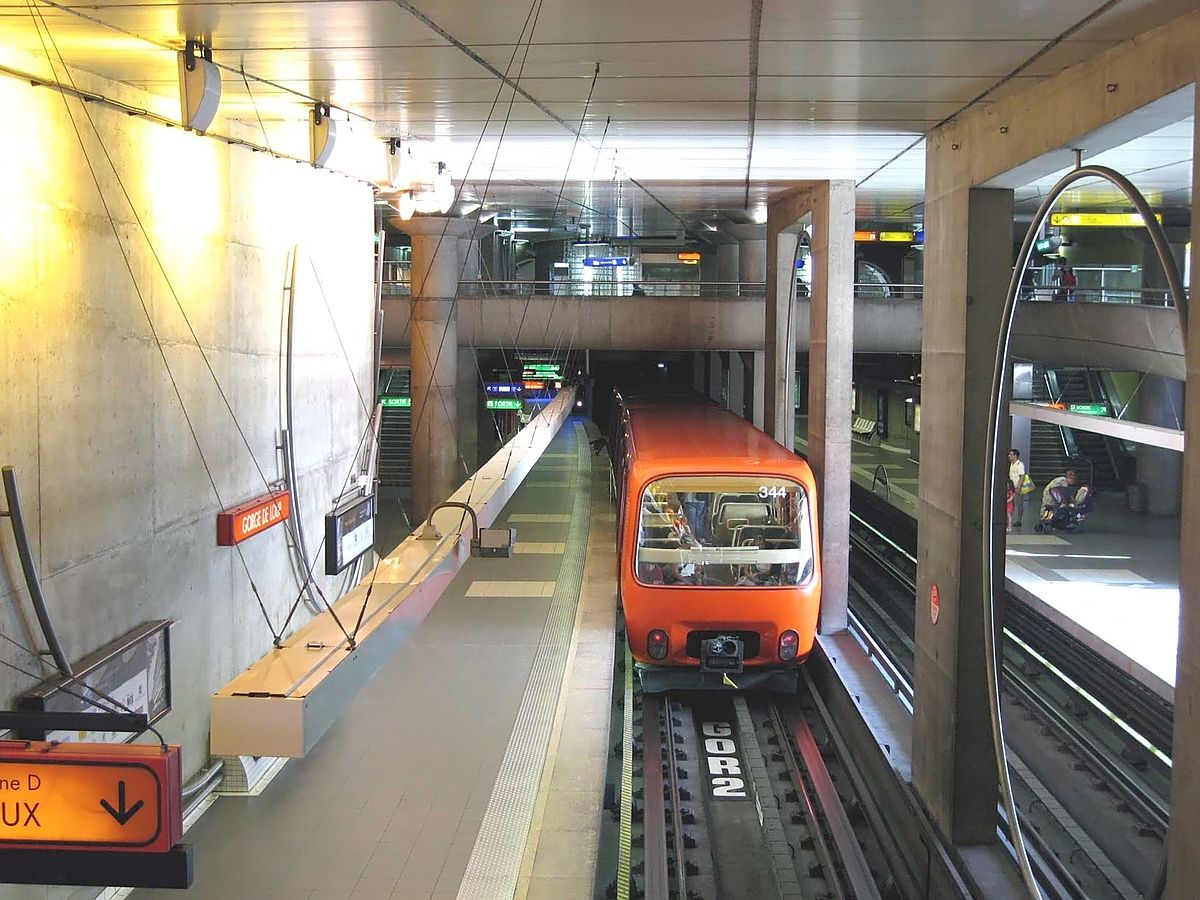 Station Gorge de Loup sur la ligne D