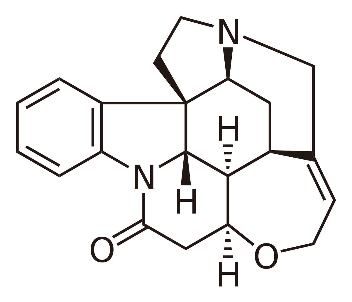 Molécule de strychnine