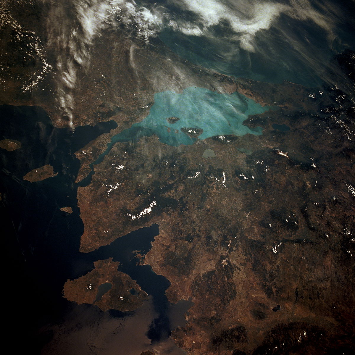 Vue satellite de la mer de Marmara