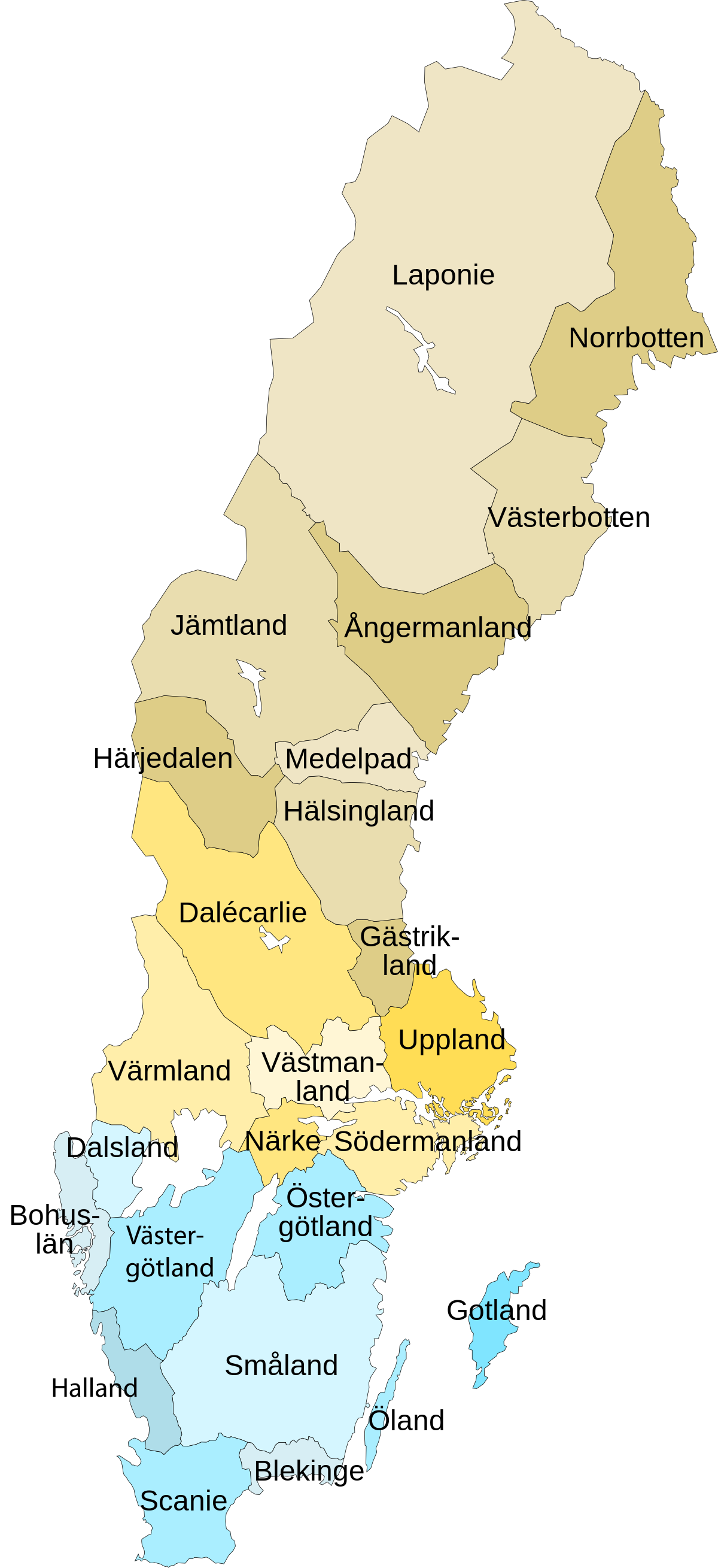 Liste des châteaux suédois