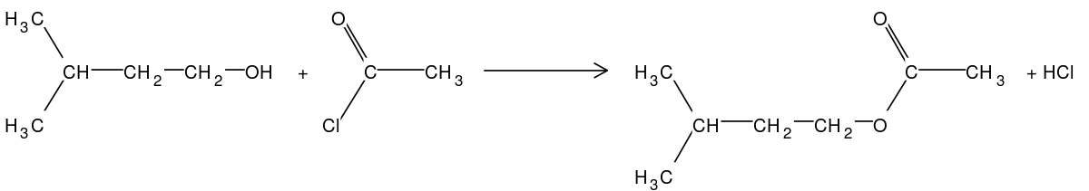 Synthese ethanoate d'isopentyle2.svg