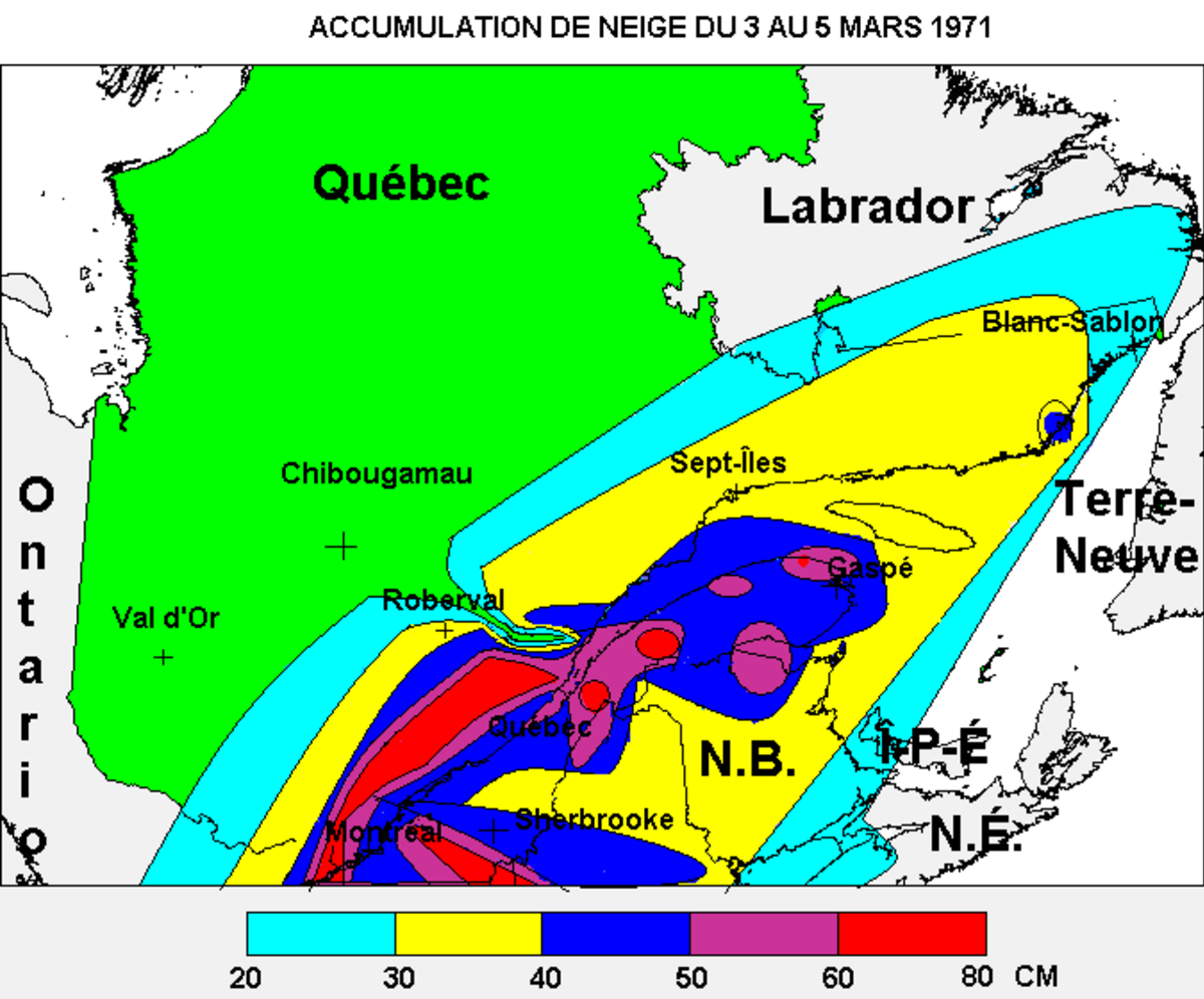 Tempête de neige du 3 au 5 mars 1971 sur l’est du Canada