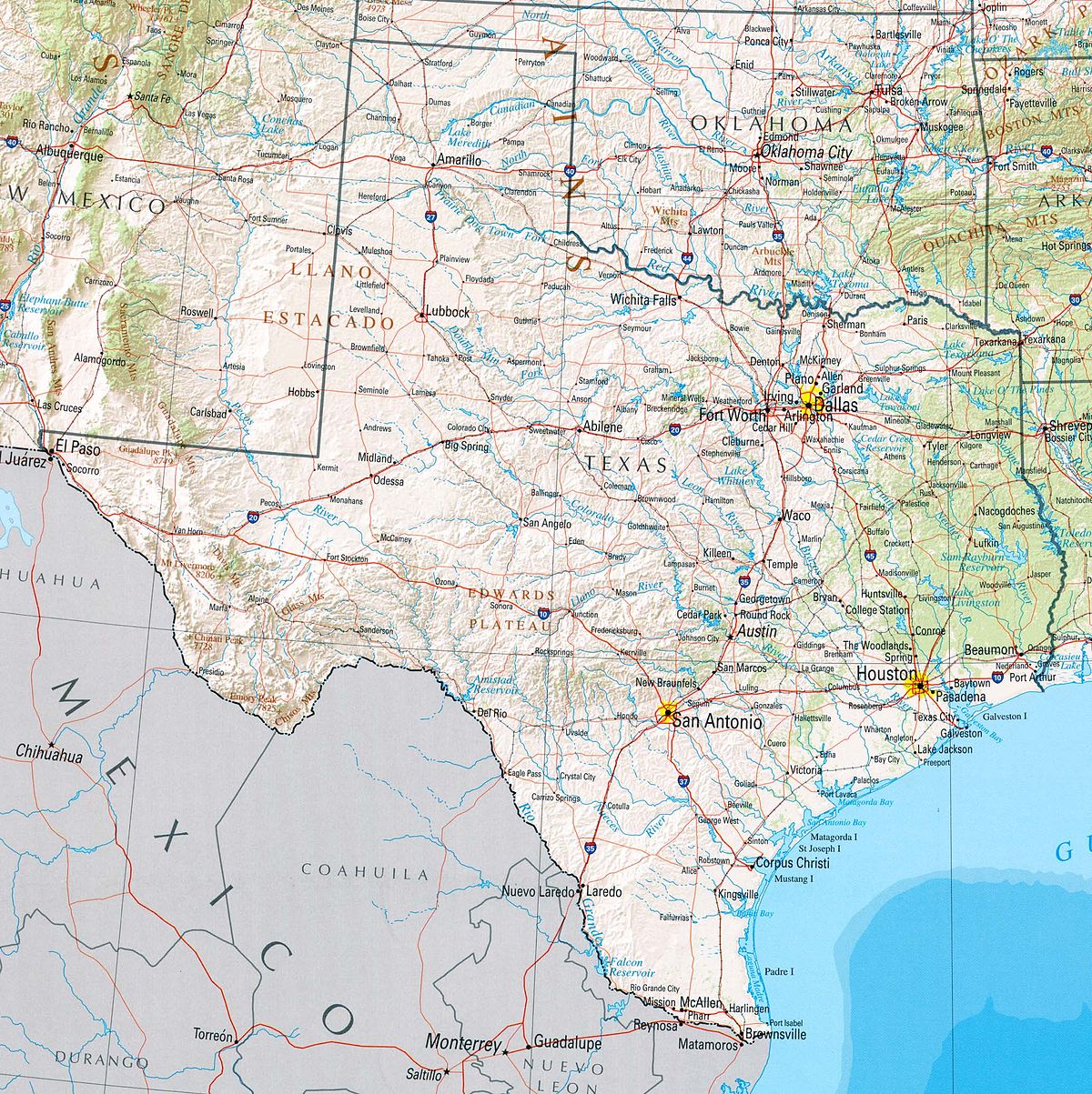 Géographie du Texas