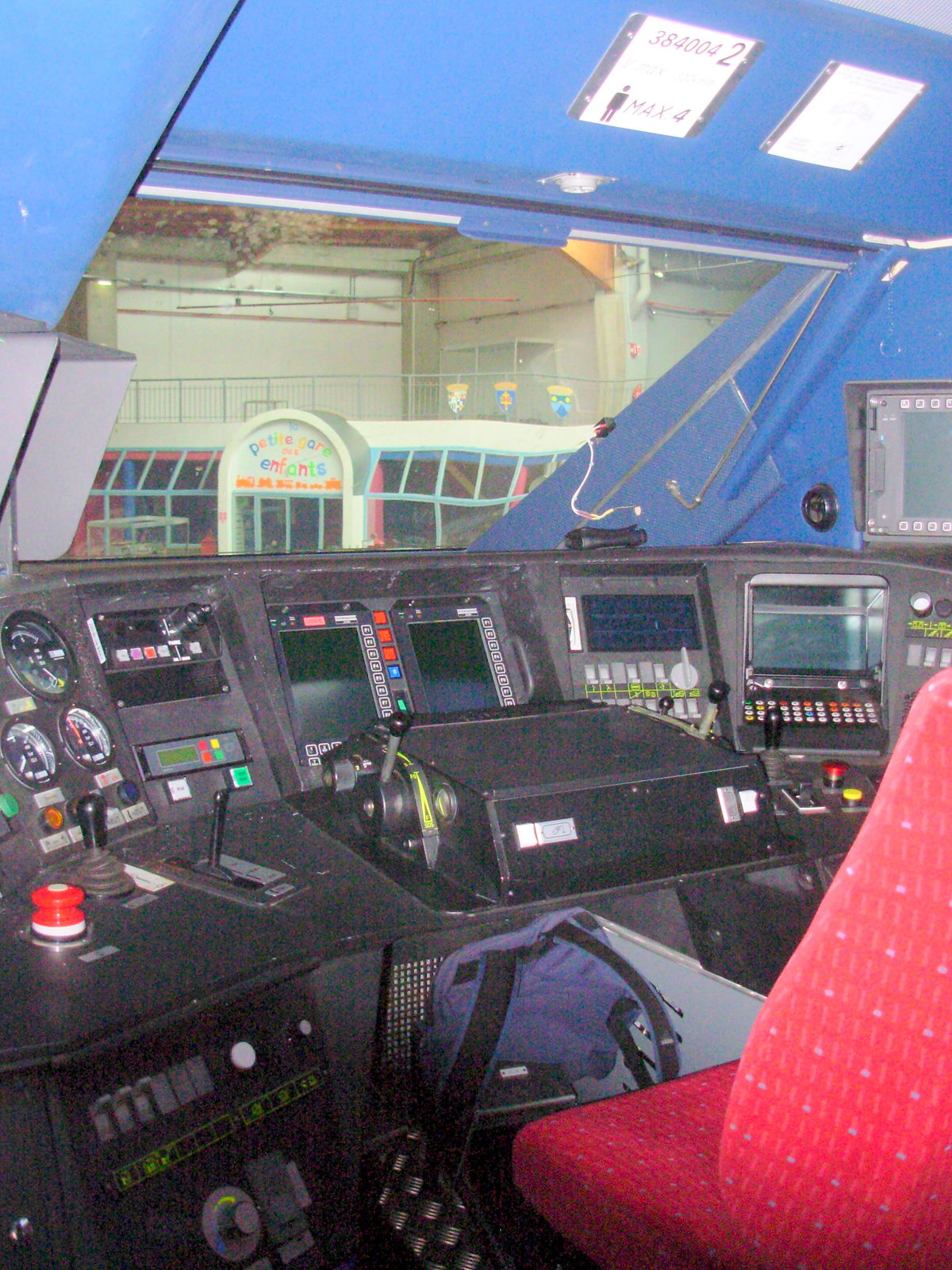 Cabine de contrôle de la Rame 4402