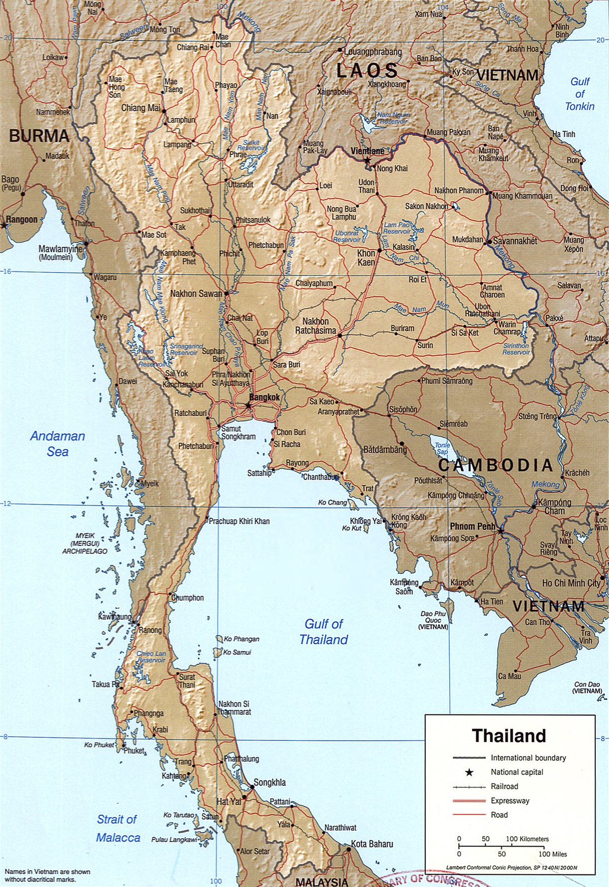Géographie de la Thaïlande