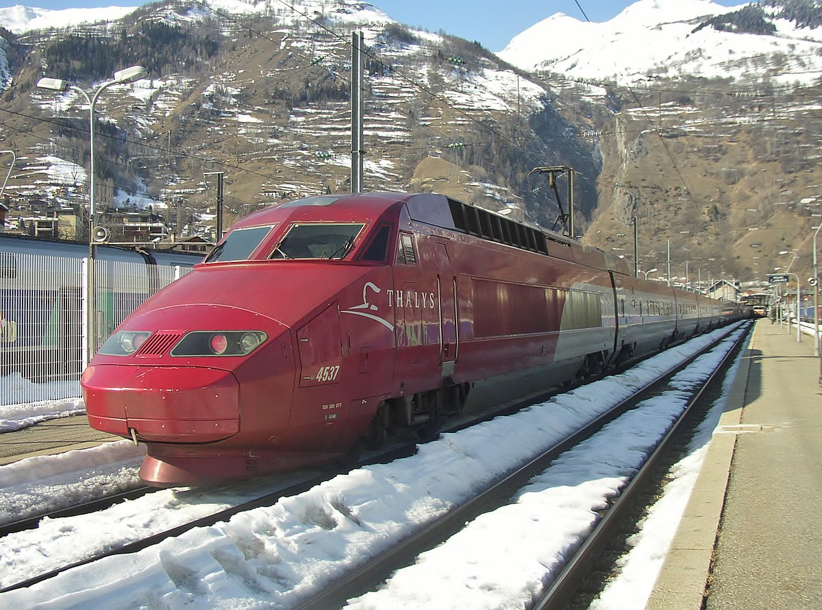 Une rame PBA à Bourg-Saint-Maurice.