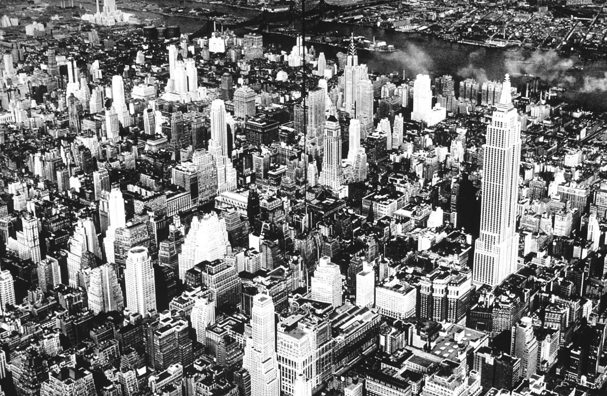 Le centre de Manhattan, en 1932