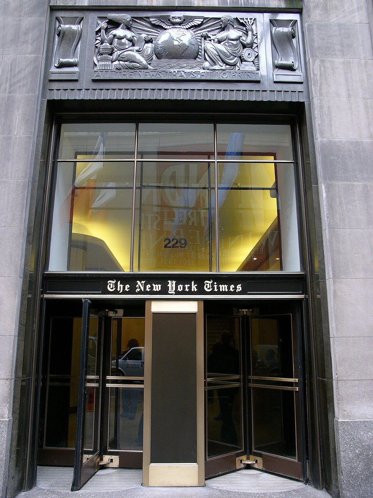 Le siège du New York Times