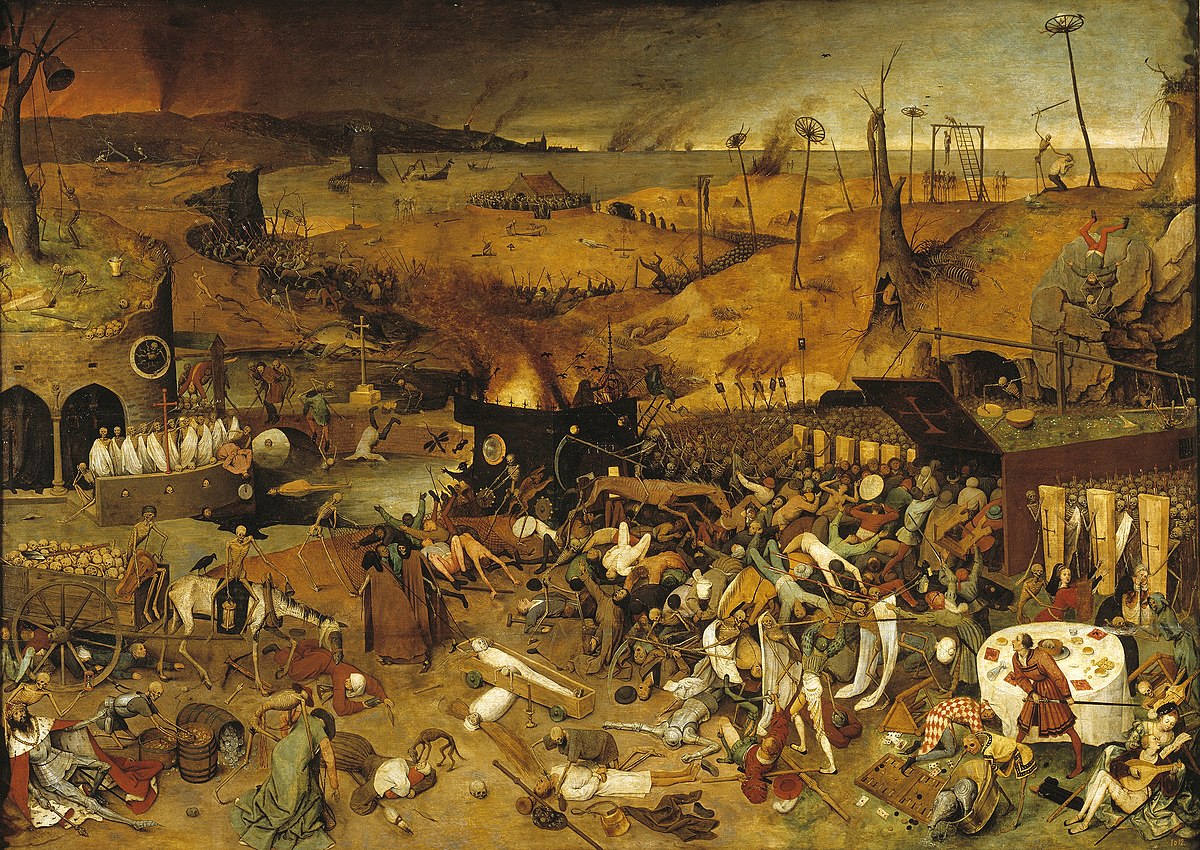 Le triomphe de la mort Peinture de Pieter Bruegel l'Ancien (1562).