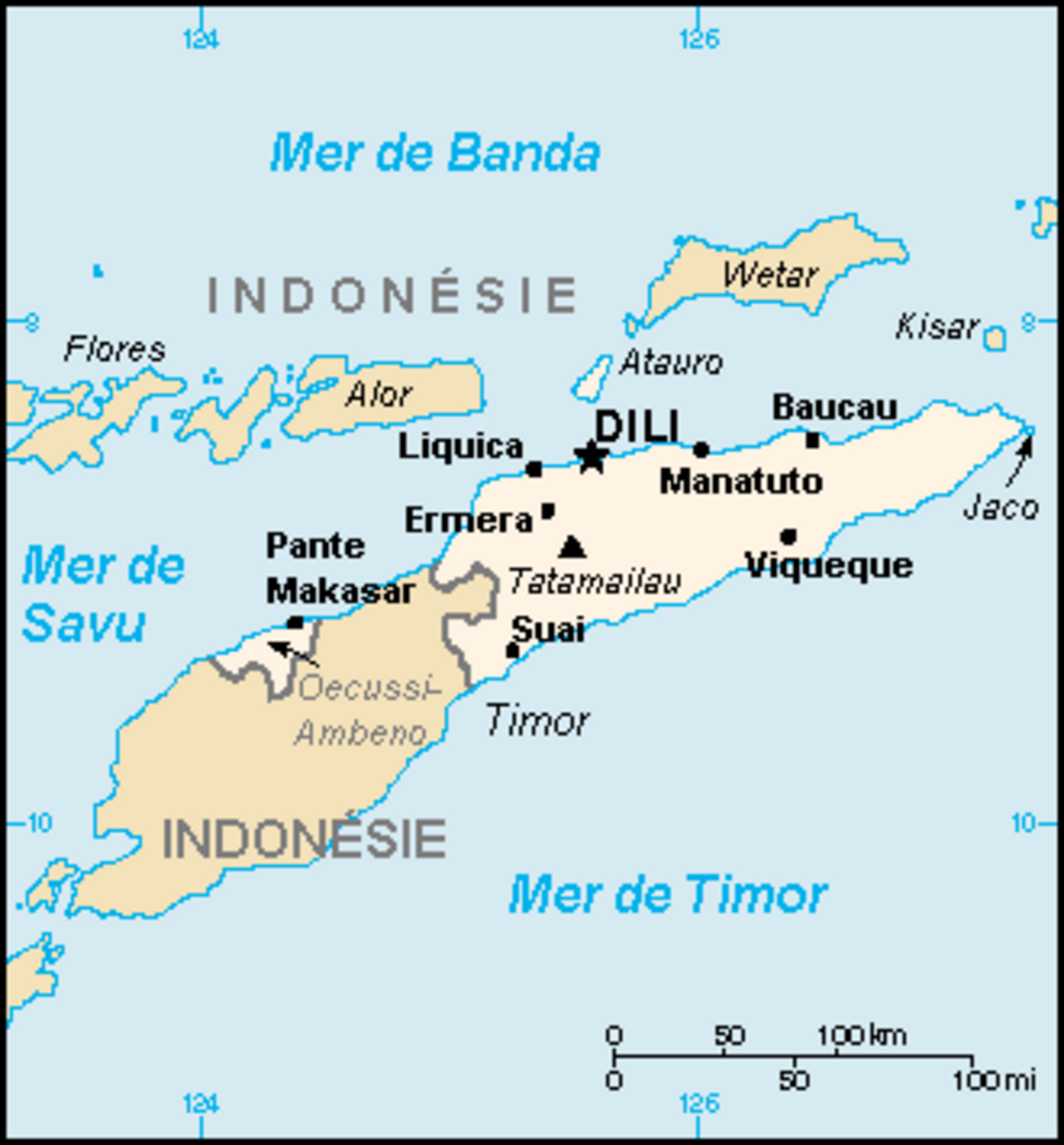 Géographie du Timor oriental